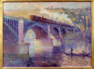 The English Bridge, Sun Setting by Robert Antoine Pinchon