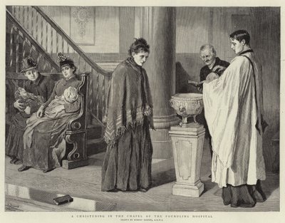 A Christening in the Chapel of the Foundling Hospital by Robert Barnes