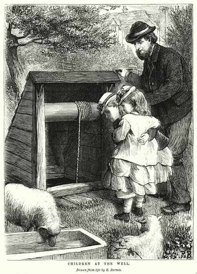 Children at the Well by Robert Barnes