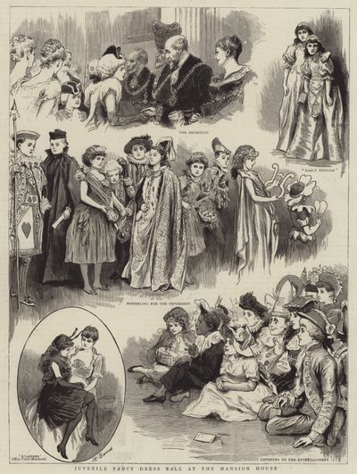 Juvenile Fancy Dress Ball at the Mansion House by Robert Barnes