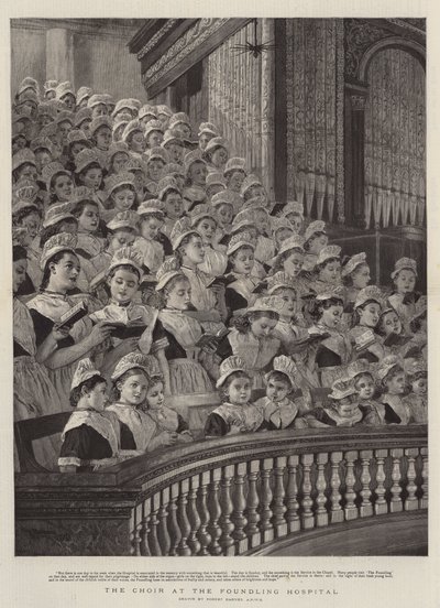 The Choir at the Foundling Hospital by Robert Barnes