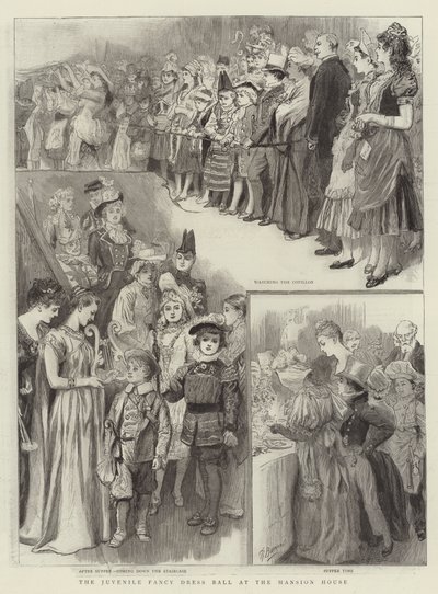 The Juvenile Fancy Dress Ball at the Mansion House by Robert Barnes