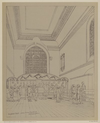 Guildhall Chapel, City of London by Robert Blemell (after) Schnebbelie