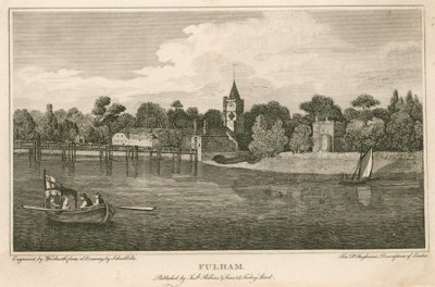 Fulham Church, London by Robert Blemell Schnebbelie