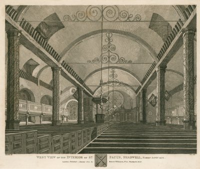 West view of the interior of St Paul