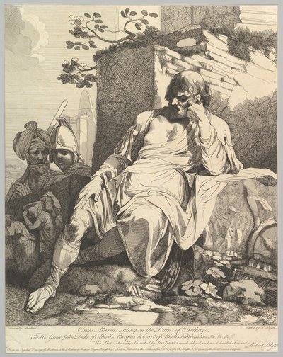 Caius Marius on the Ruins of Carthage by Robert Blyth