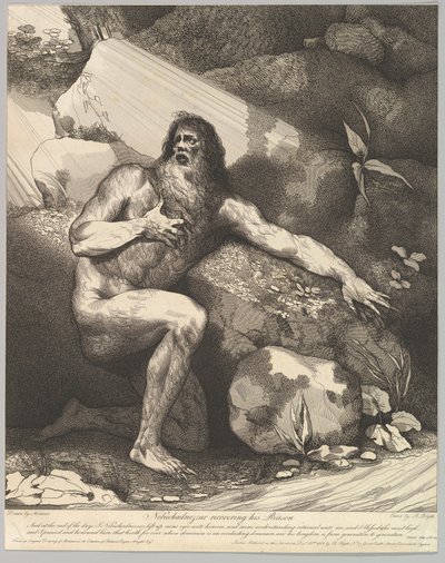 Nebuchadnezzar Recovering His Reason by Robert Blyth