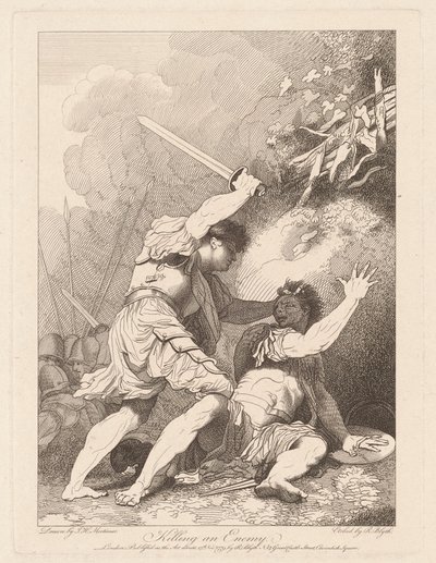 Killing an Enemy by Robert Blyth, after John Hamilton Mortimer