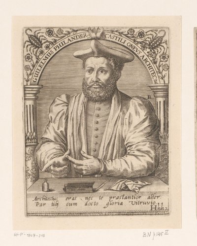 Portrait of Guillaume Philandrier by Robert Boissard