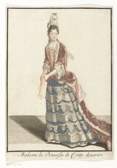 Portrait of Marie Anne de Bourbon (title on object: Madame la Princesse de Conty Dowager) by Robert Bonnart (possibly)