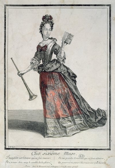 Clio, Muse of Epic Poetry and History by Robert Bonnart