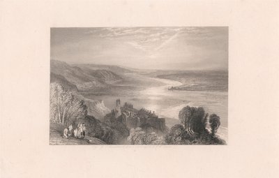 Chateau de Tancarville with Town of Quilleboeuf by Robert Brandard