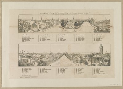 A description of a view of New York, now exhibiting at the Panorama, Leicester Square by Robert Burford