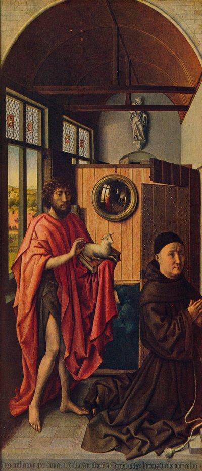 St. John the Baptist and the Franciscan Master Henry of Werl by Robert Campin