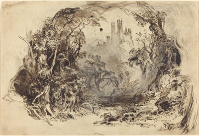 Castle On A Hill (Set for "Sleeping Beauty and the Beast"?) by Robert Caney