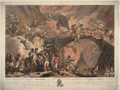 Army of Alexander Suvorov Crossing the Alps in 1799, 1805 by Robert Carr Porter