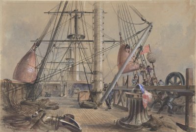 Getting Out One of the Great Buoys: The Deck of the Great Eastern Looking From by Robert Charles Dudley