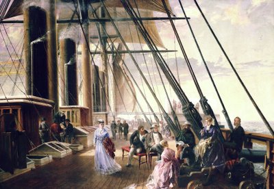 On board the steamship and wheeled 