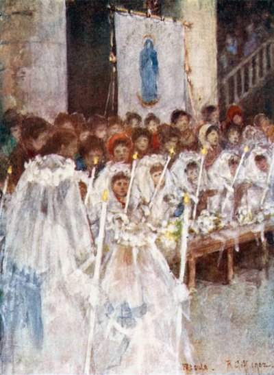 A First Communion in the Cathedral of Fiesole by Robert Charles Goff