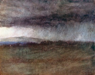 A Storm, Sweeping Over the Valley of the Arno by Robert Charles Goff