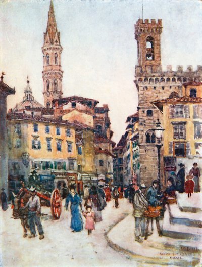 Piazza S Firenze, Florence by Robert Charles Goff