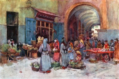 Street Sellers, Pisa by Robert Charles Goff