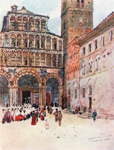 West Front of the Cathedral of San Martino Lucca by Robert Charles Goff