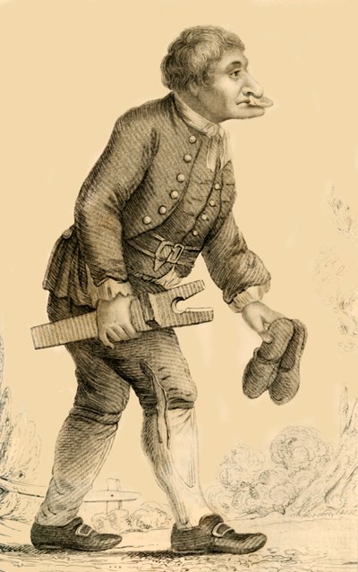 Old Boots, A well known character at Rippon in Yorkshire by Robert Cooper