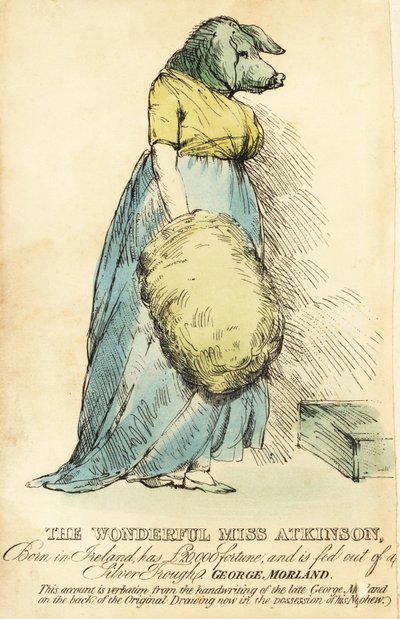 The Pig-Faced Lady, Famous in London circa 1815 by Robert Cooper