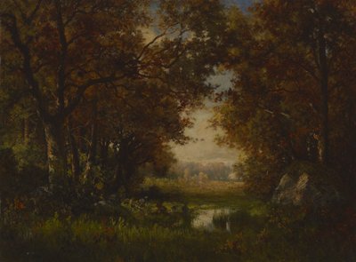 Scene in the Forest of Fontainebleau by Robert Crannell Minor