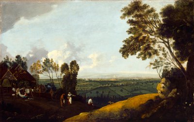 View of London from Highgate, c.1775 by Robert Crone