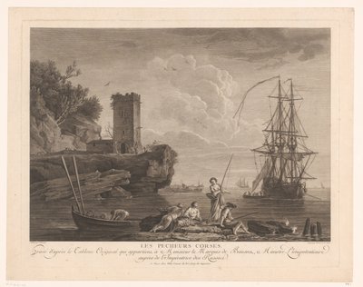 Seascape with Fishermen by Robert Daudet (II) (attributed to)