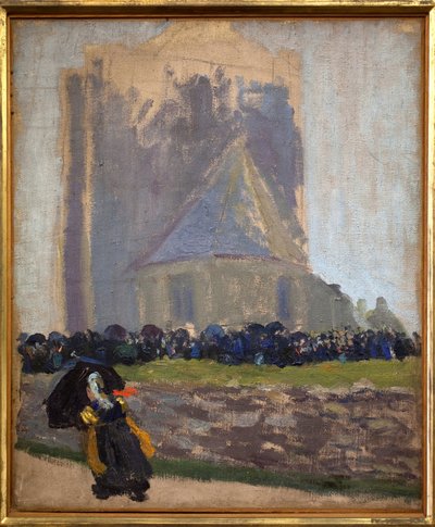 The square tower in Saint Guenole by Robert Delaunay