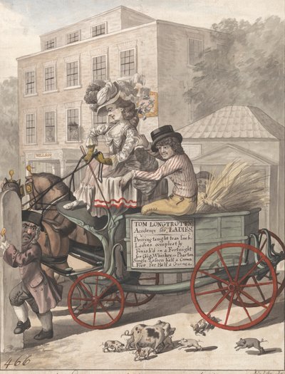 A Lesson Westward, or, A Morning Visit to Betsy Cole by Robert Dighton