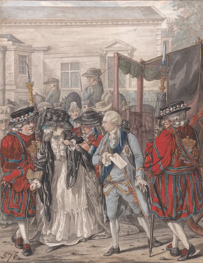 Margaret Nicholson Attempting to Assassinate George III at St. James