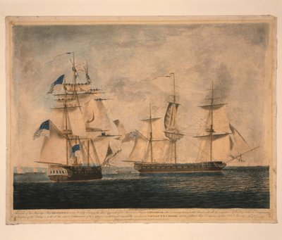 HMS Shannon Captures USS Chesapeake, 1 June 1813 by Robert Dodd