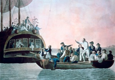 The Mutineers Turning Lieut Bligh and Crew Adrift from His Majesty