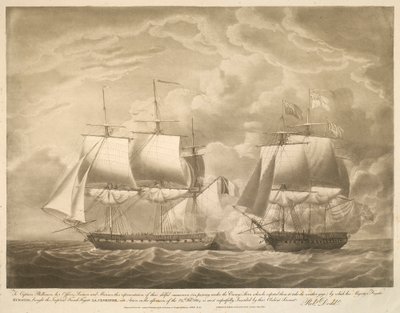 To Captain Phillimore, his Officers, Seamen and Marines, this Representation of their Skilful Manoeuvre by Robert Dodd
