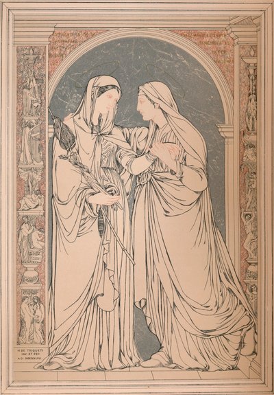A Marble Mosaic Picture, by The Baron H. De Triqueti, Paris, 1893 by Robert Dudley