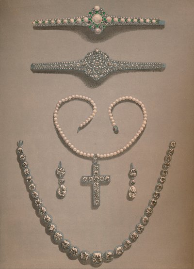 Necklace, Earrings, Bracelets Wedding gifts presented to Alexandra of Denmark by Robert Dudley