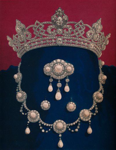 Parure of Diamonds and Pearls - The Gift of HRH The Prince of Wales by Robert Dudley