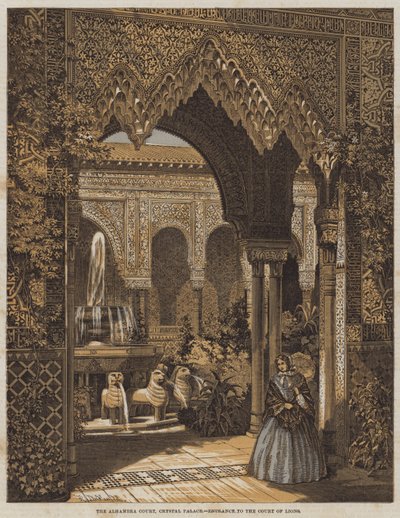 The Alhambra Court, Crystal Palace, Entrance to the Court of Lions by Robert Dudley