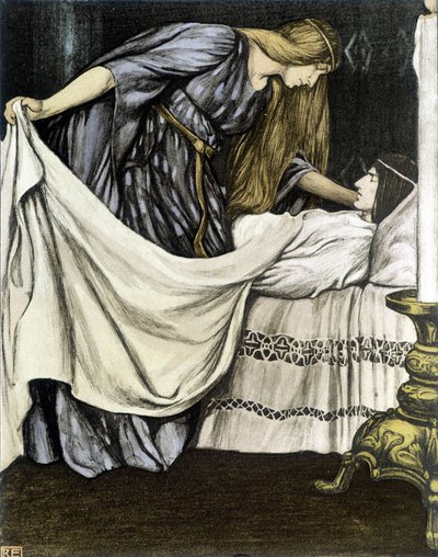 The Death of Tristan - in The Roman of Tristan and Iseult, by Robert Engels by Robert Engels