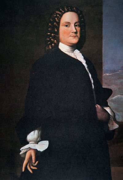 Benjamin Franklin in his early 40s by Robert Feke