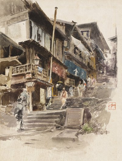 A Street in Ikao, Japan II, 1890 by Robert Frederick Blum