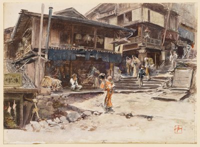 A Street in Ikao, Japan, I by Robert Frederick Blum