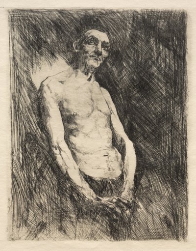 Half Nude Figure of a Man, 1800s by Robert Frederick Blum