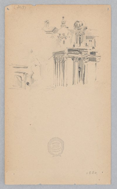 San Lorenzo in Miranda, Rome, Italy by Robert Frederick Blum