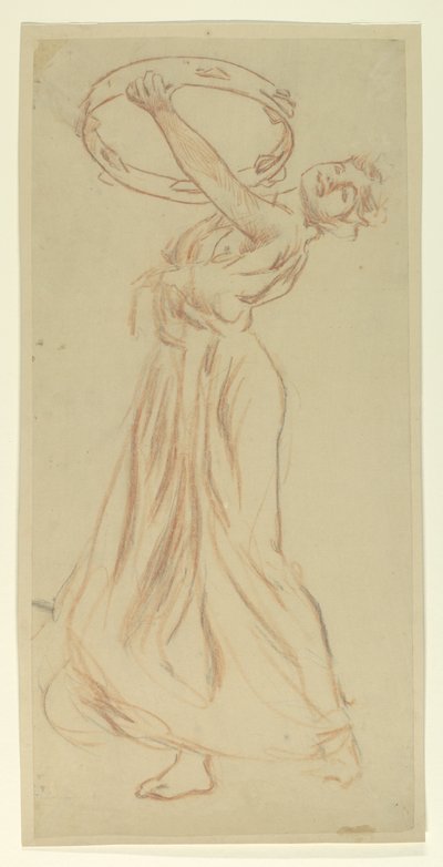 Study for Girl with Tambourine, 