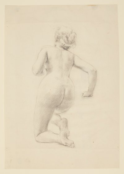 Study for a Kneeling Woman, “Vintage Festival,” Mendelssohn Glee Club, New York, NY by Robert Frederick Blum